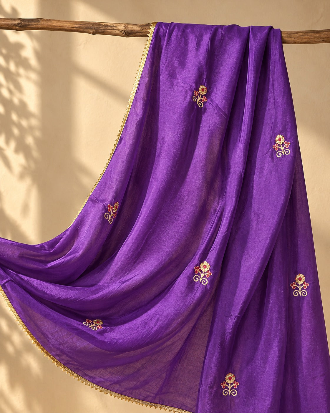 Antique Gold Choga Set with Grey Pakistani Salwar