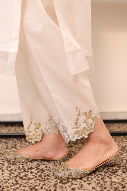 Zari embroidered salwar